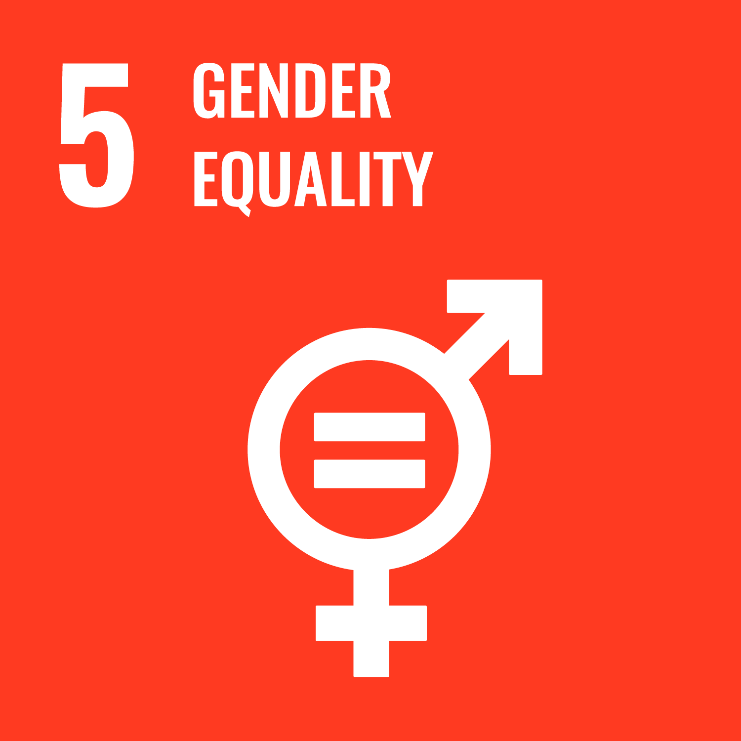 SDGs 性別平權-Gender Equality圖示