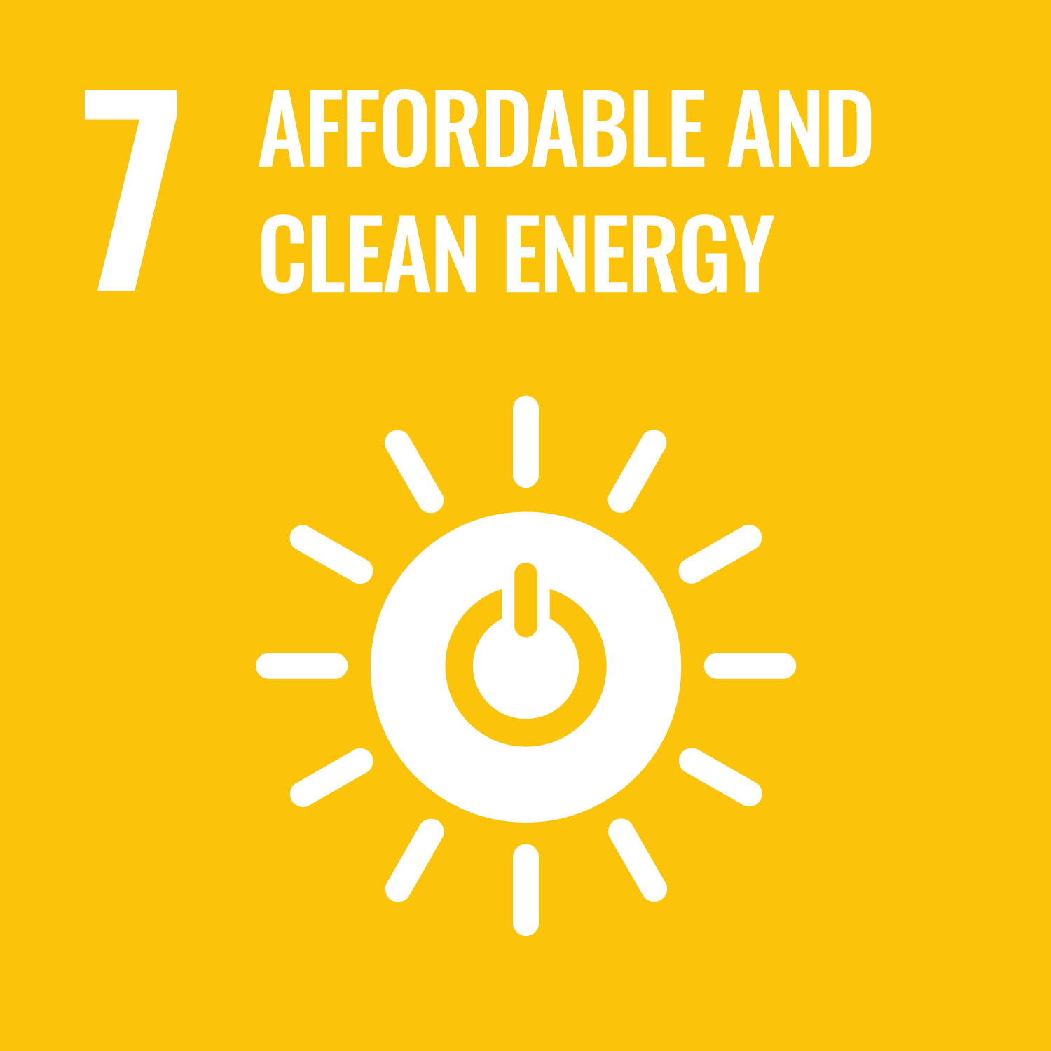 SDGs 可負擔的潔淨能源-Affordable and Clean Energy圖示